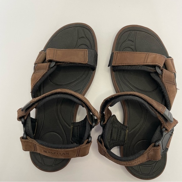 Magellan Footwear Men’s Leather Sandals Sz 7 - Picture 1 of 7